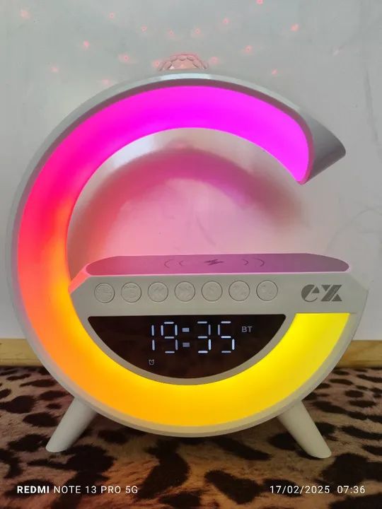Despertador com Luminária e Bluetooth