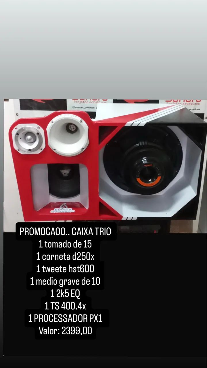 PROMOCAAO RELÂMPAGO!! SÓ NA HAY&SOMACESSORIOS CAIXA TRIO 