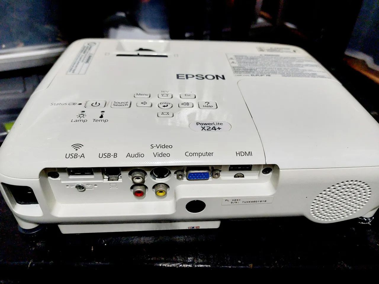 Projetor Epson LCD H553A na caixa completo  - Foto 3