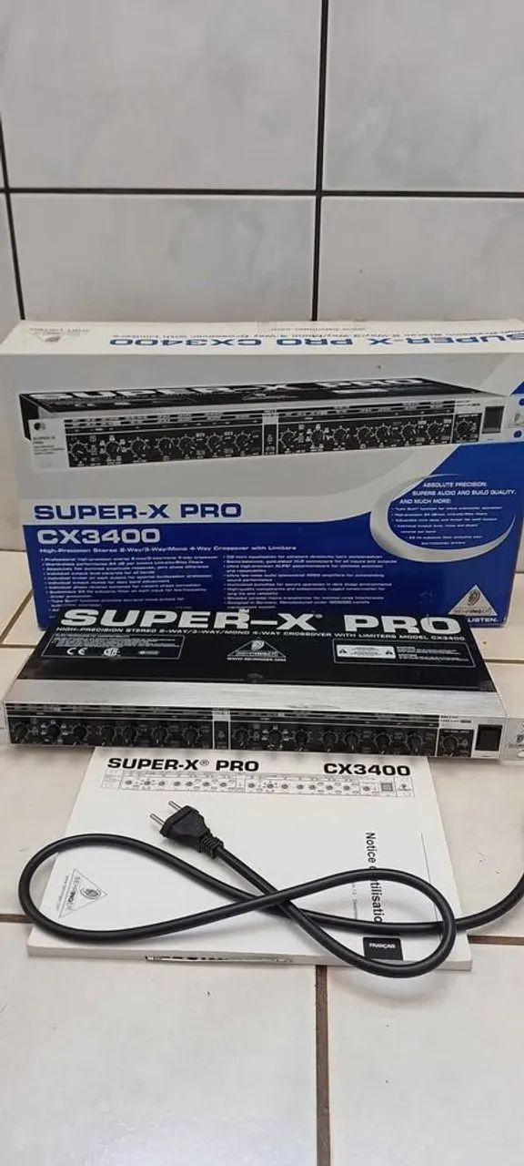 Crossover Behringer Super-X pro cx3400 - Equipamentos e Acessórios