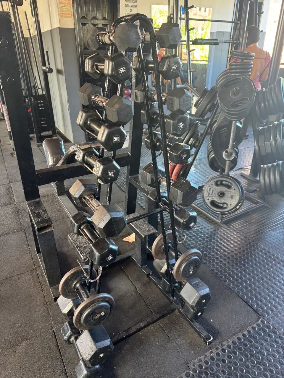 Suporte halteres variados