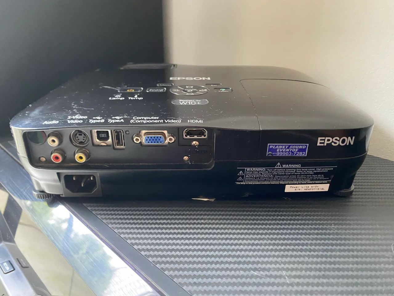 Projetor Epson PowerLite W10+ usado - Foto 3