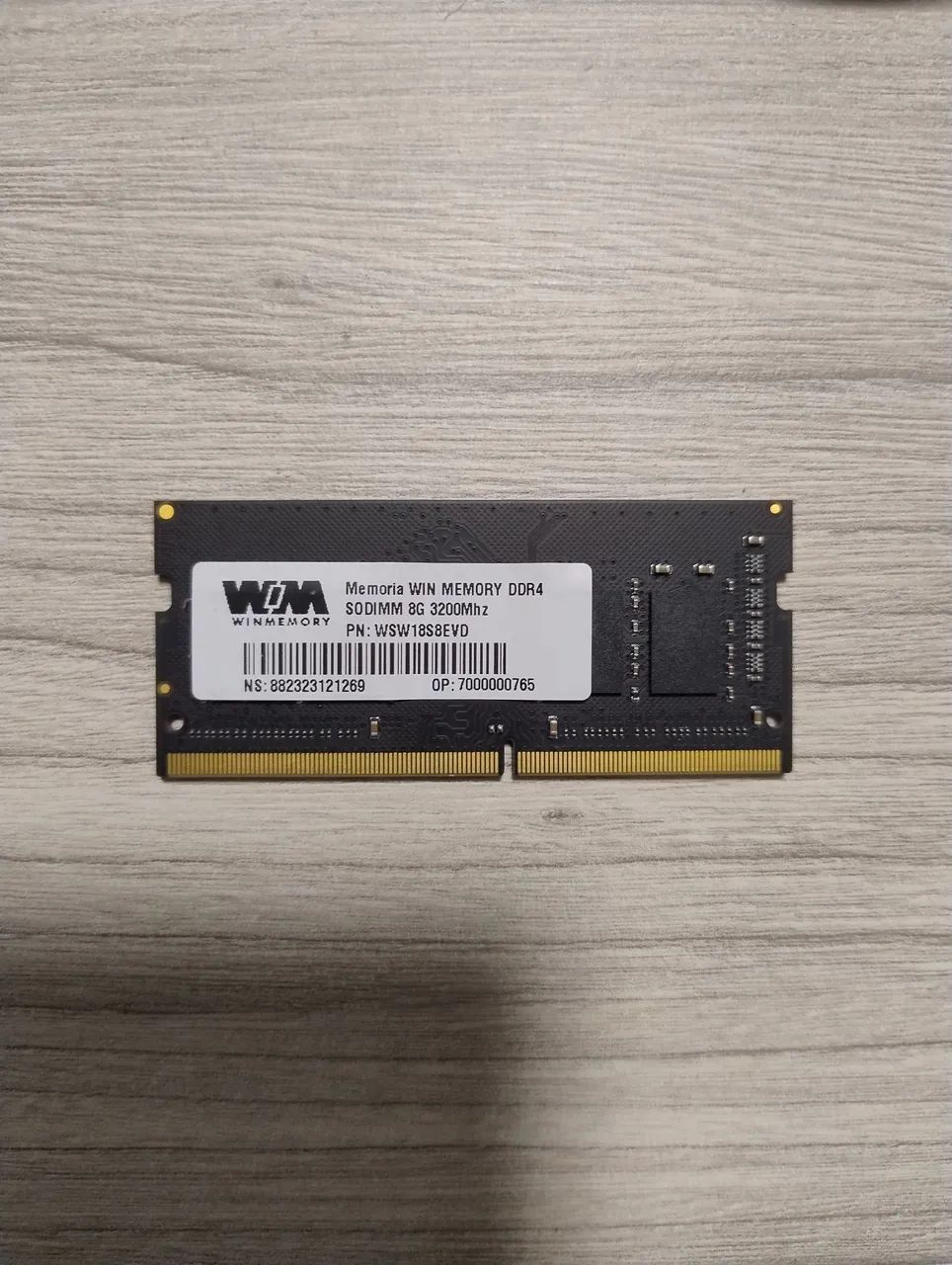 Memória RAM WinMemory 8GB DDR4 3200MHz notebook