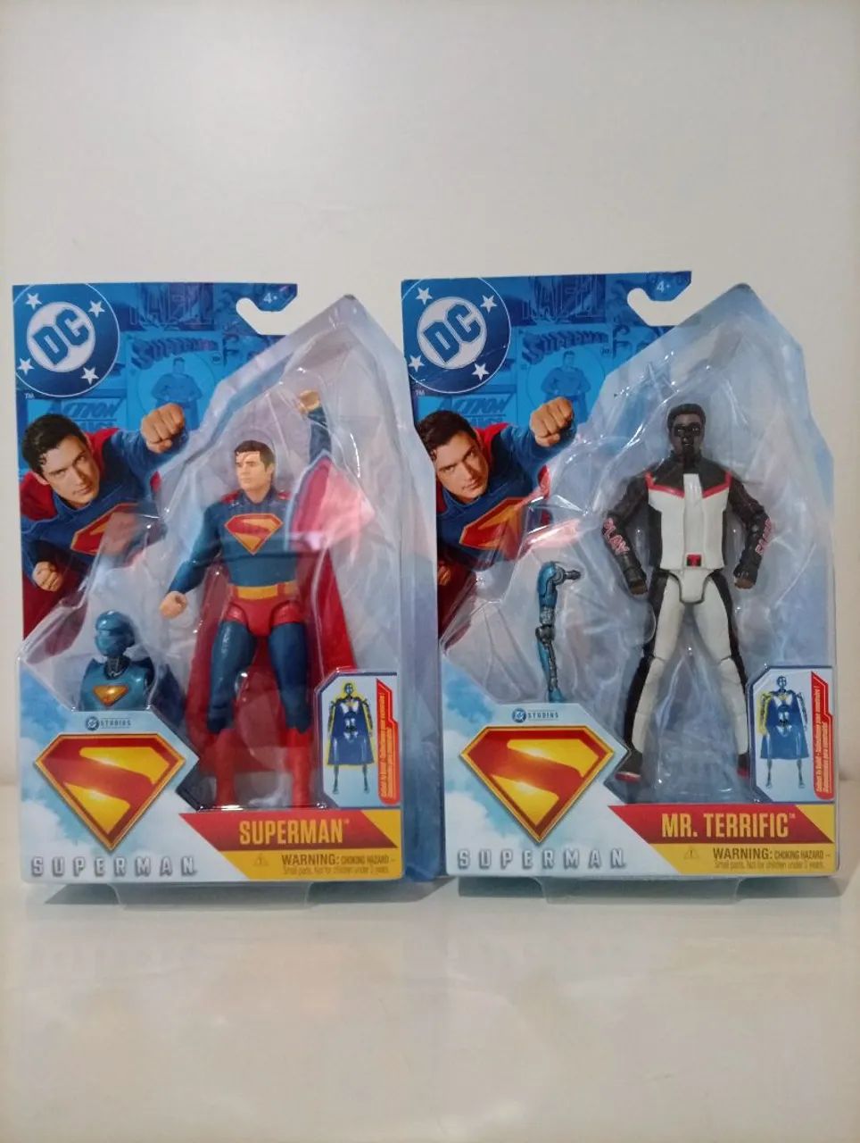 Superman e Mr. Terrific 15cm combo lacrado 