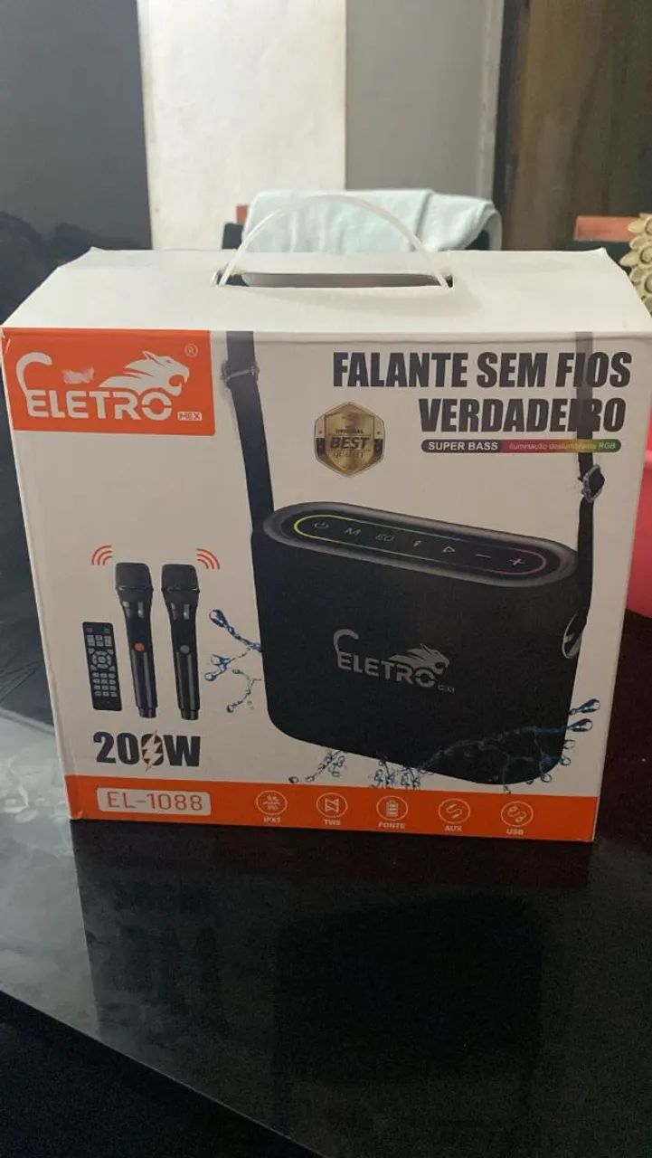 Caixa de Som Eletromex 200w