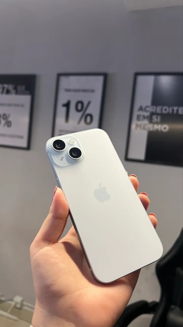 iPhone 15 Azul 128GB com garantia 