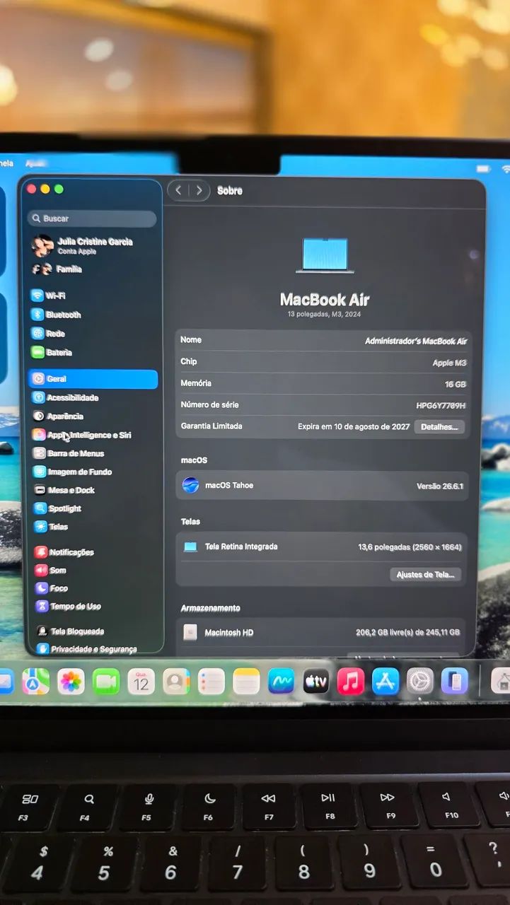 Macbook Air M3 - 16GB RAM - Impecável  - Foto 4