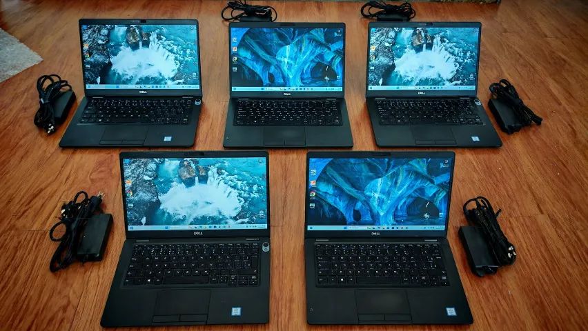 Notebook Dell Core i7 8665u 4.8Ghz - 8Gb DDR4 - 256Gb NVME - Tela 13'' -LOTE DE 5 UNIDADES