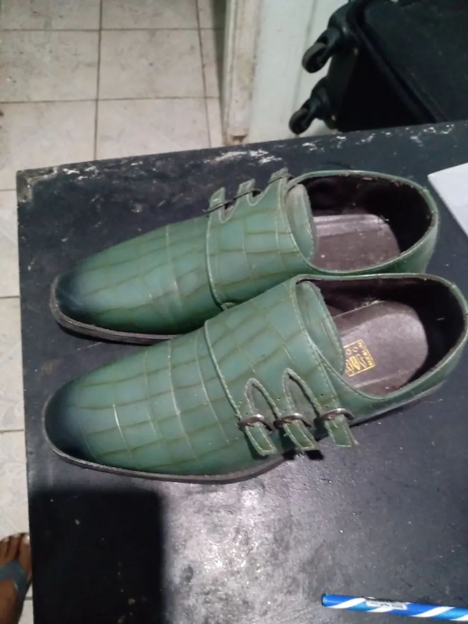 Sapato de couro masculino 