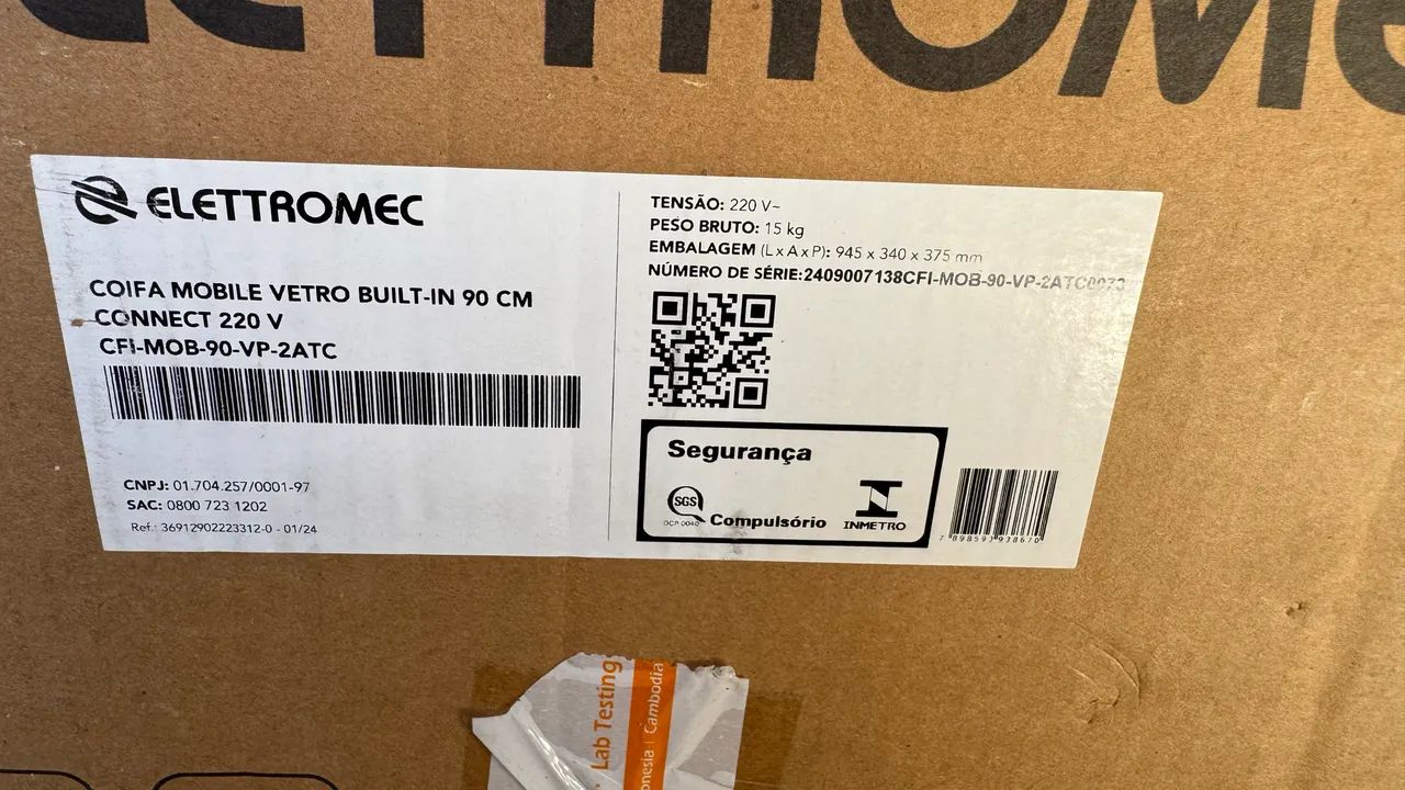 Coifa embutir Elettromec 90 cm/s Conect 220v - Foto 4