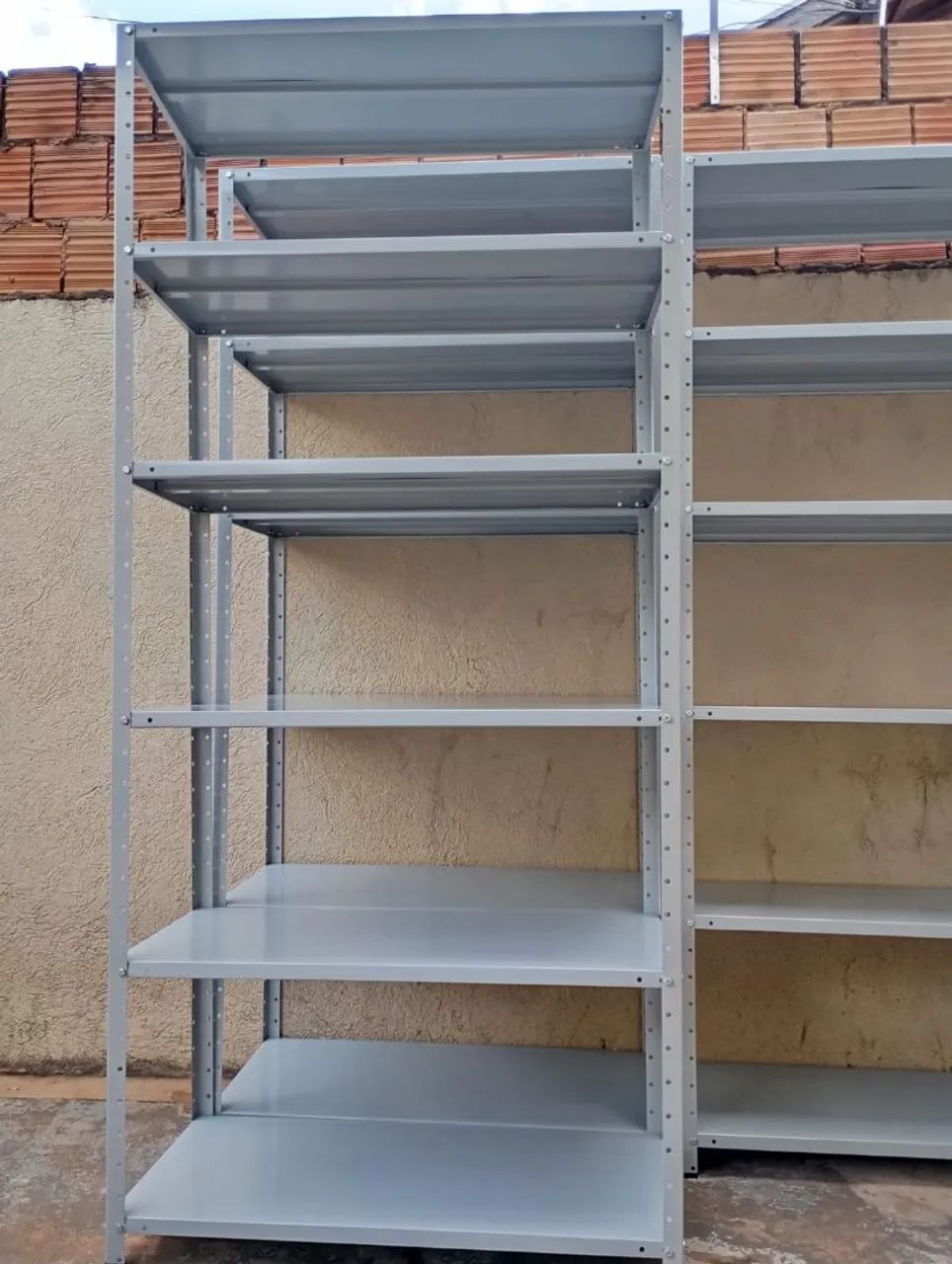 Prateleira de Aço 40cm Profundidade Nova 6 Bandejas  - Foto 3