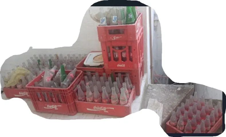 vasilhames casco de vidro garrafas de refrigerante 290ml, 1 L e 900ml e com caixa