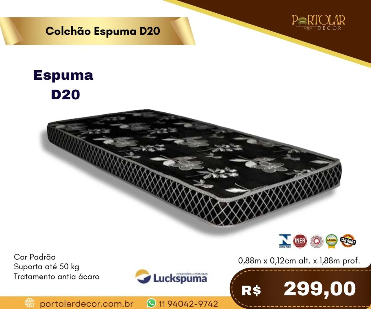 Colchão solteiro , à pronta entrega 