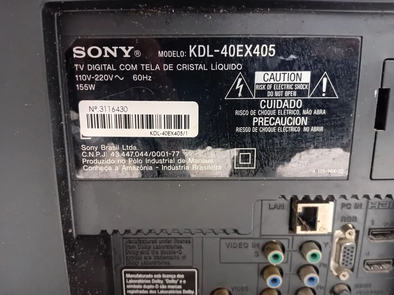 TV Sony bravia 40 com defeito  - Foto 2