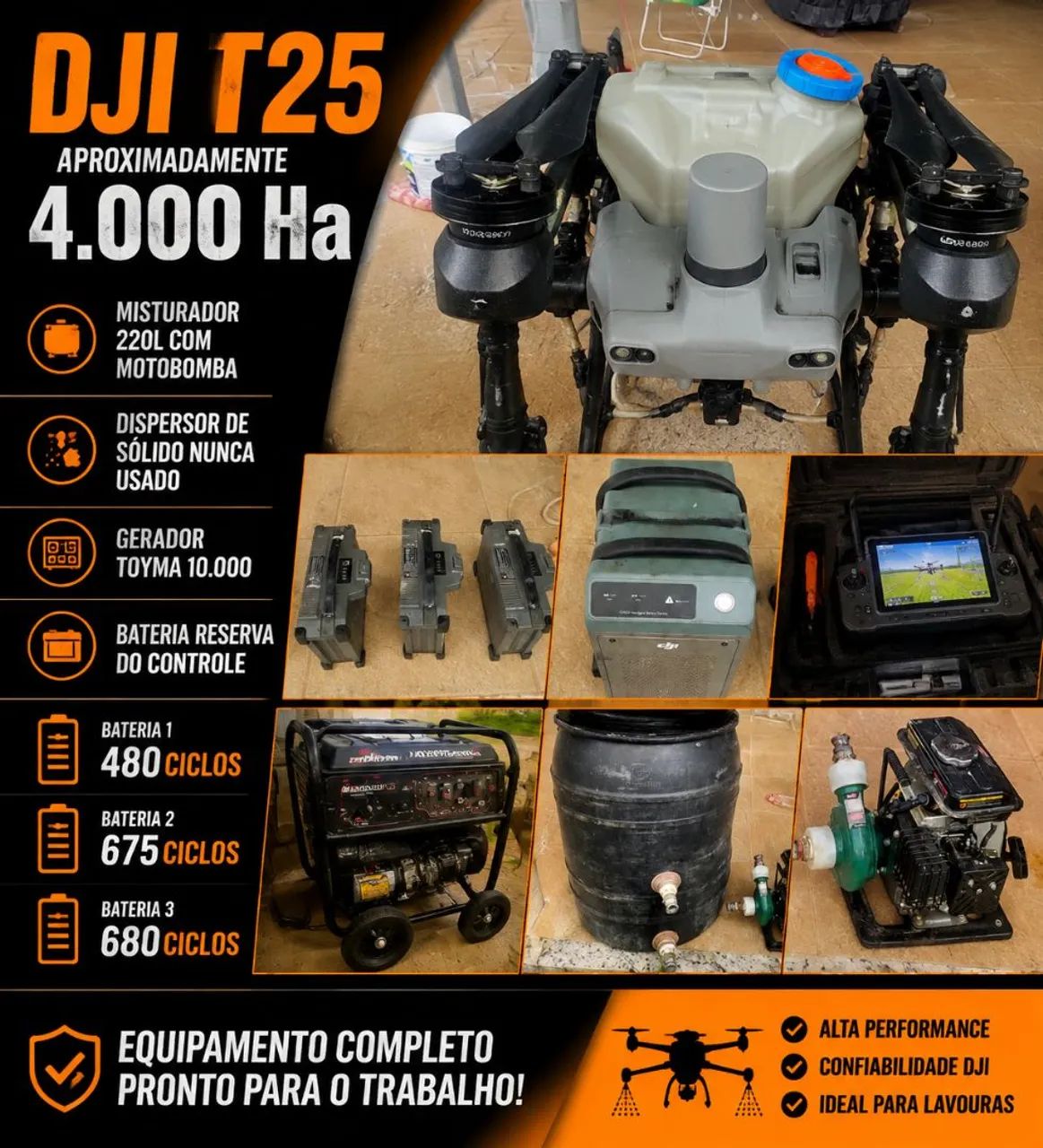 Drone Agrícola DJI T25