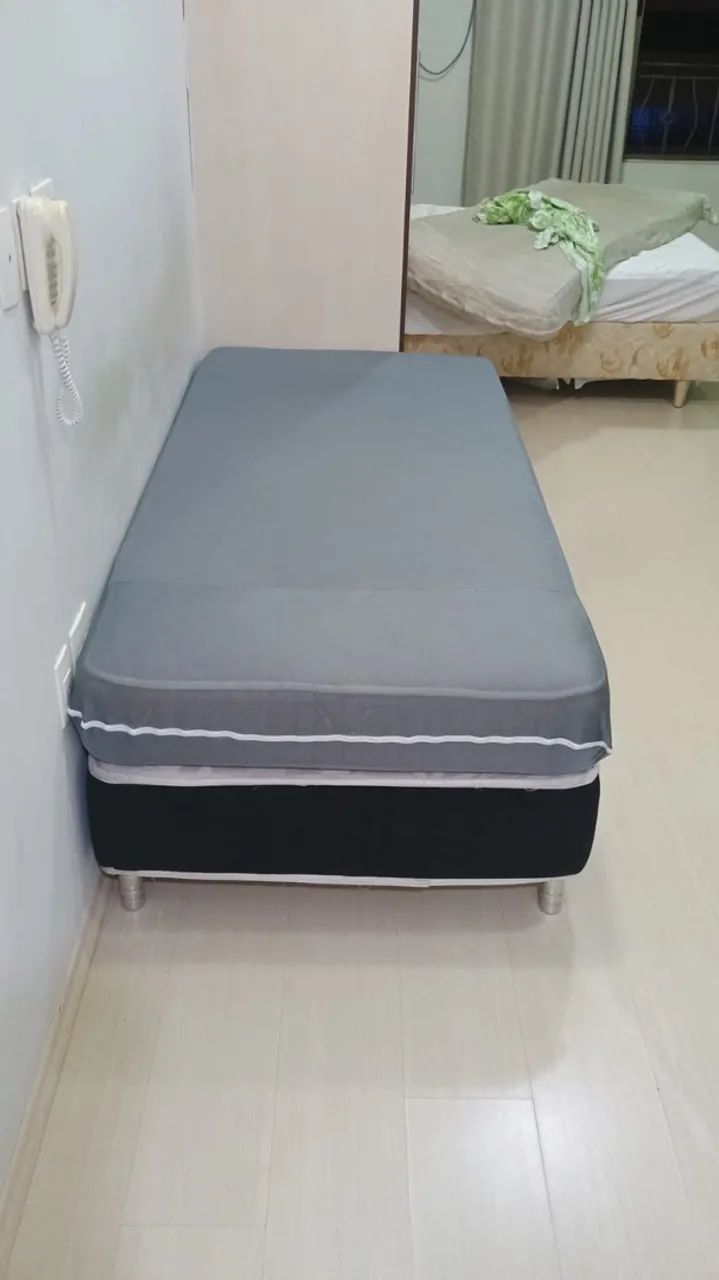CAMA BOX SOLTEIRO COMPLETA