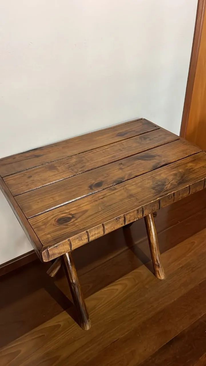 Mesa de madeira 100x70cm - Foto 4