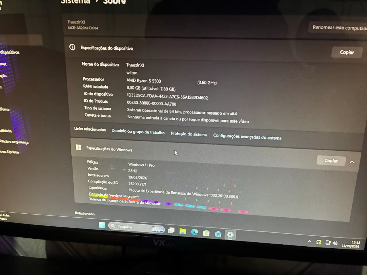 Pc gamer Ryzen 5 5500 Rx580 8gb - Foto 3