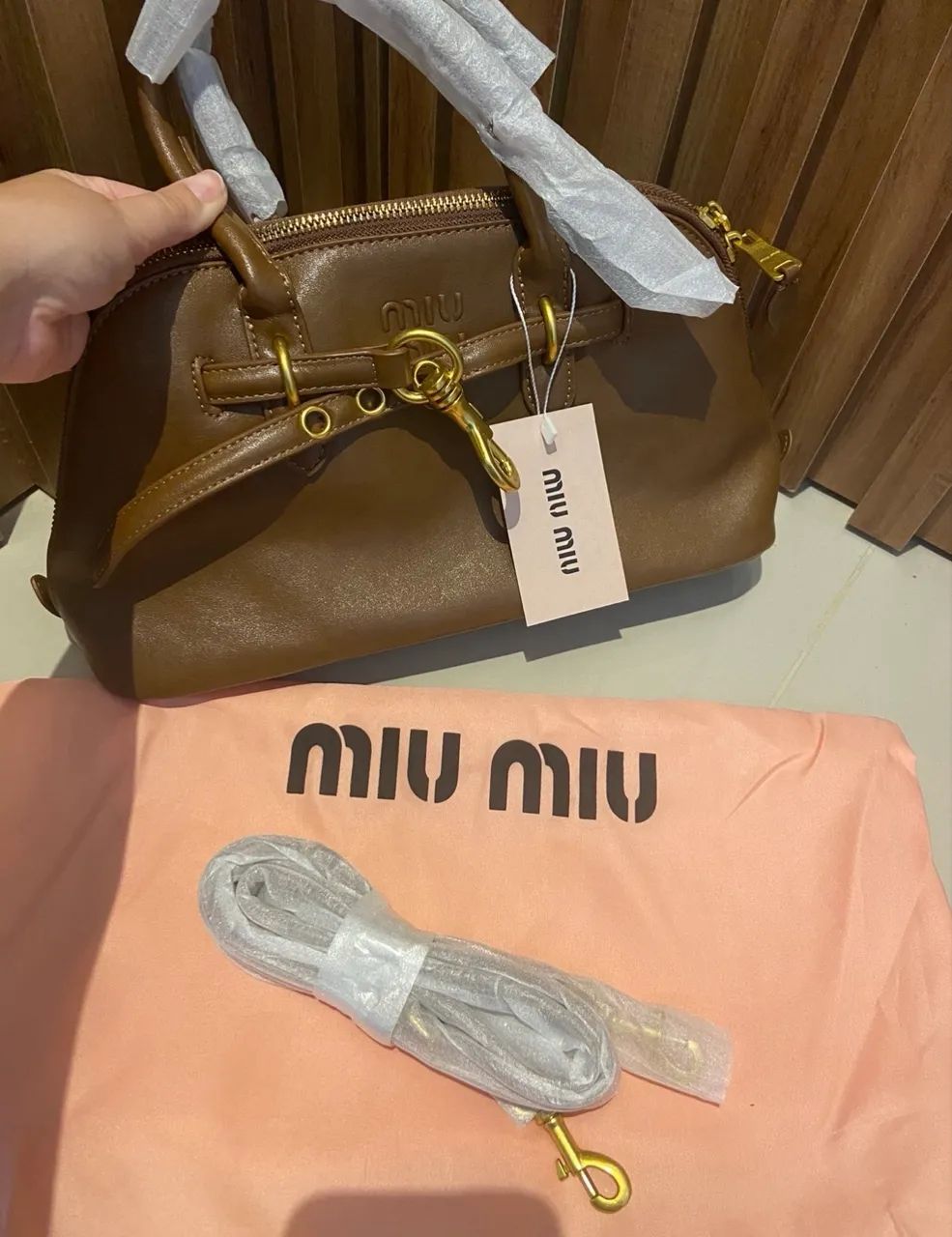 Bolsa Miu miu couro napa - lacrada  - Foto 2