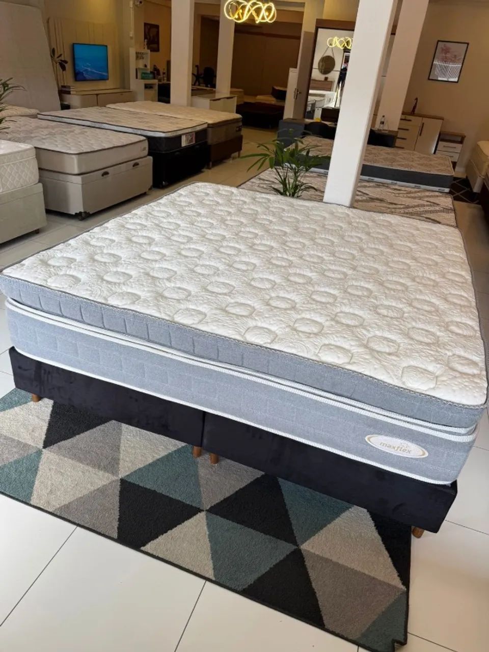 Cama com colchão SUPER KING MAXFLEX - Entrego HOJE!  - Foto 3