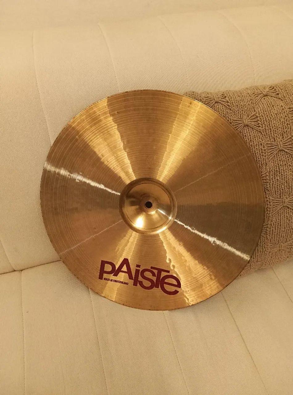 ## Prato de bateria Paiste PST7 Thin Crash 16, liga B8 dos 2002, excelentes condições!!! - Foto 3