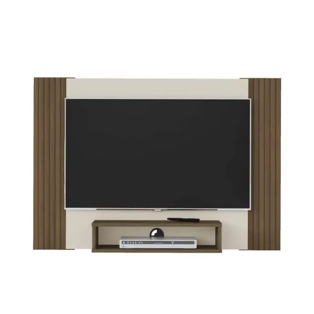 Painel Cine Pinho Ripado/Off White - Foto 4