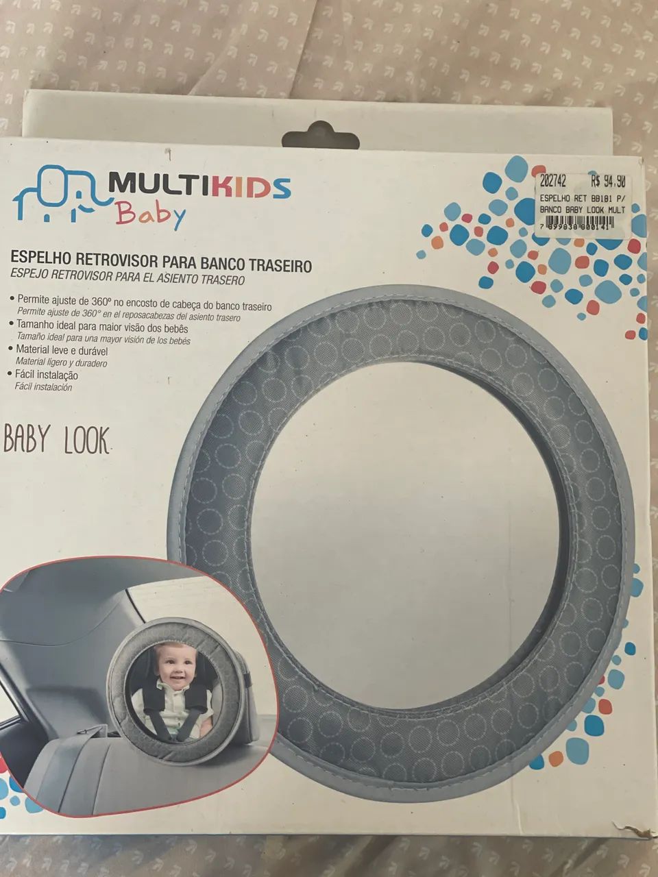 Bomba tira leite automática e espelho retrovisor bebê - Foto 2