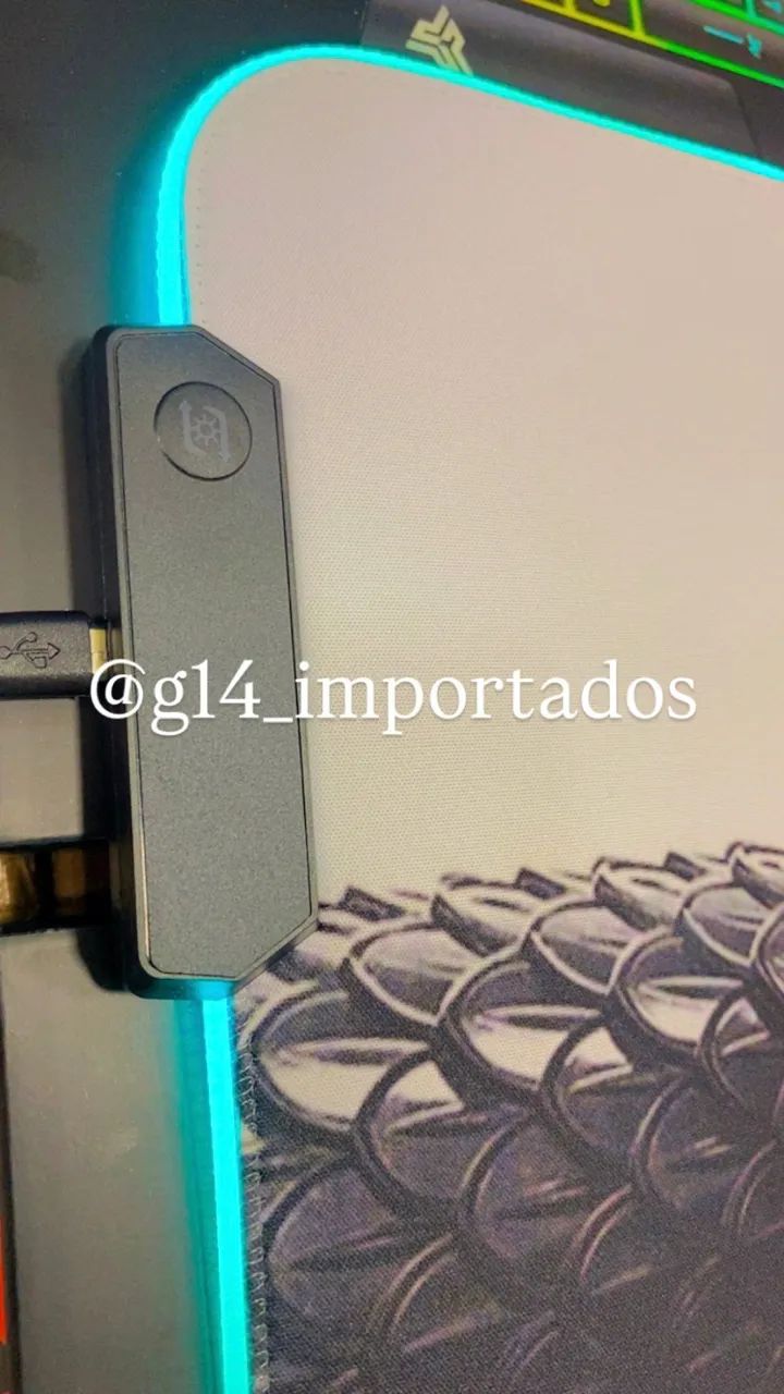 Mousepad gamer com Led tamanho 80x30 - Foto 5