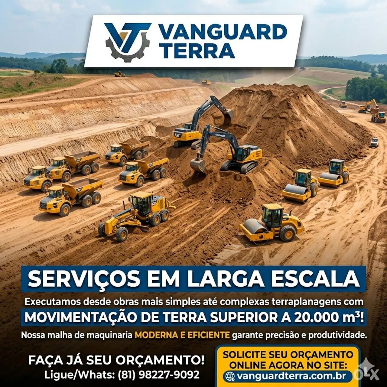 Locação de maquinario pesado e obras em larga escala - Foto 2