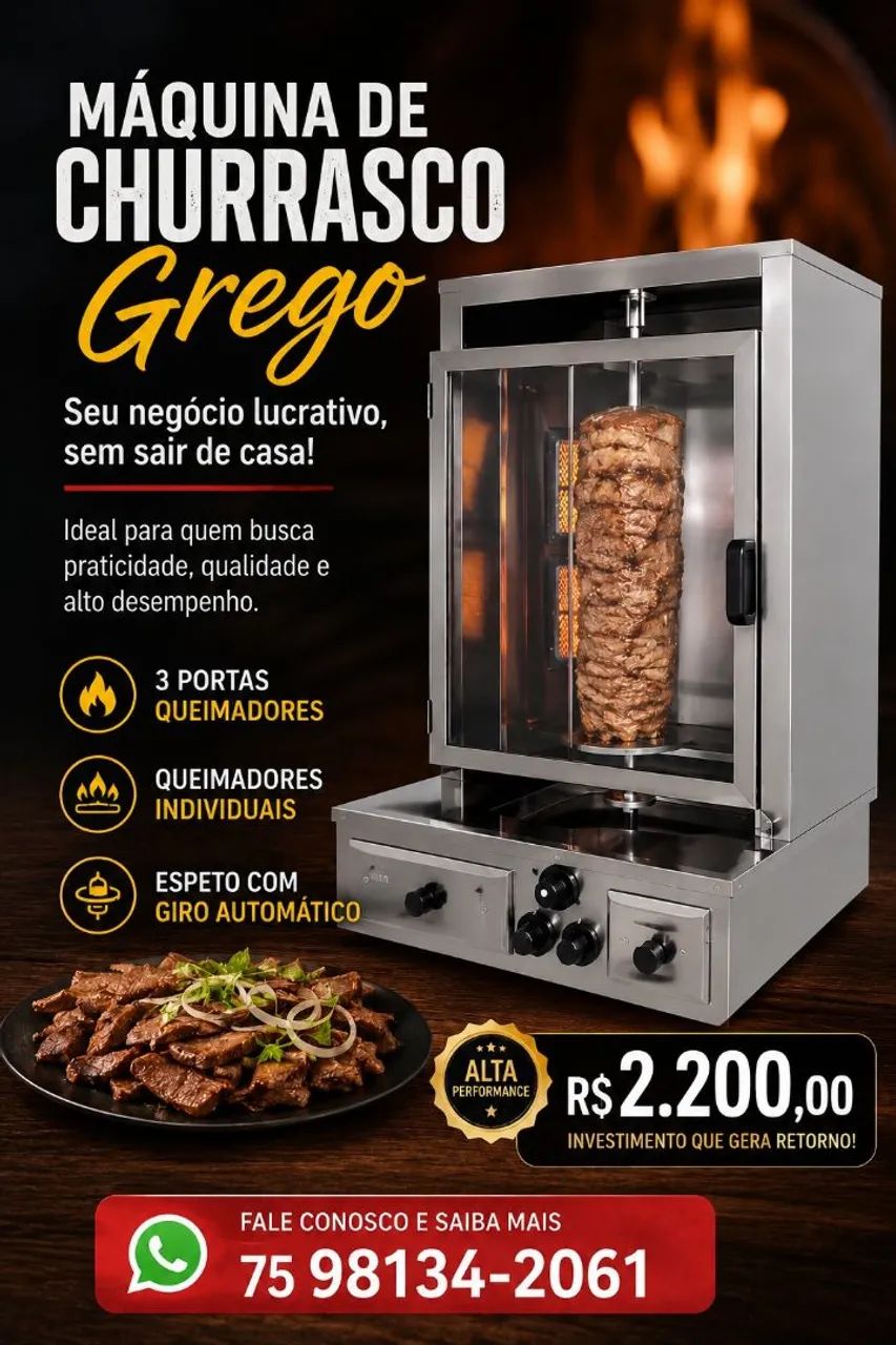 Maquina de Churrasco Grego