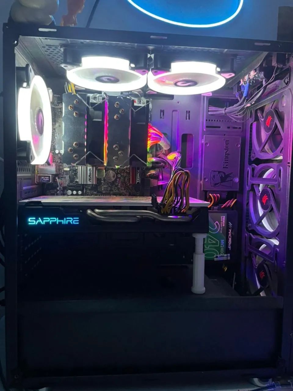 Kit Gamer Intel i3 9100F + Placa Mãe H310 + RX 580 4GB - Foto 2