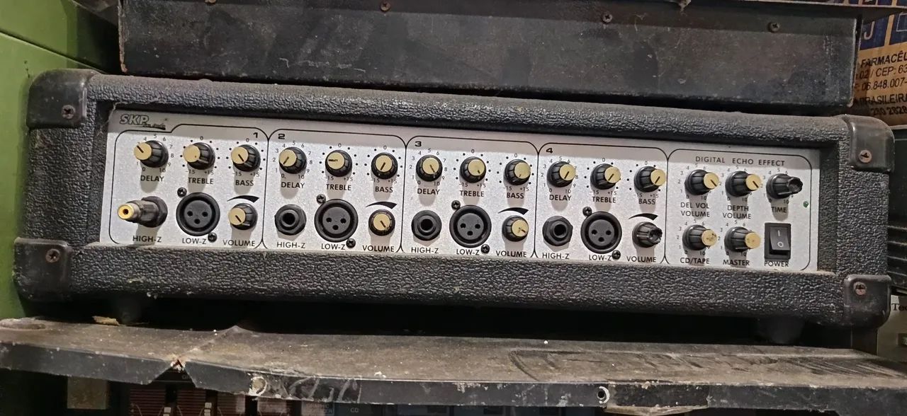 Amplificador mesa de som com efeito