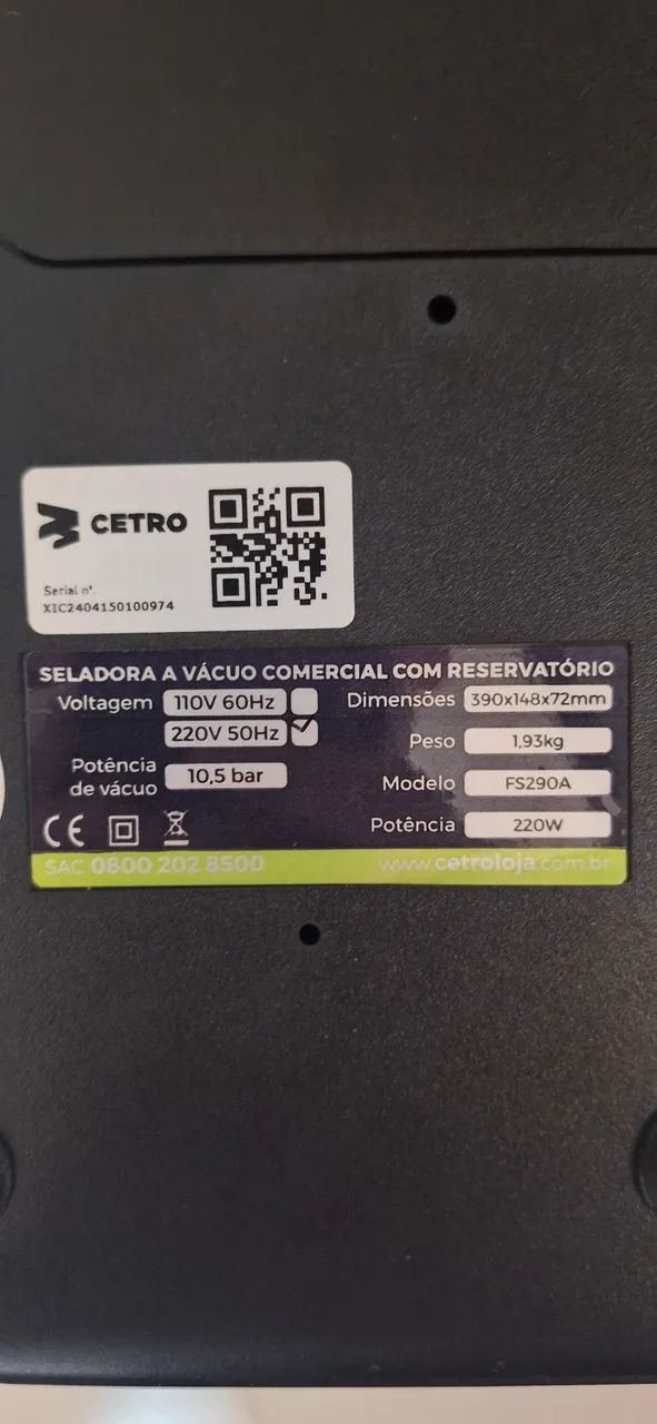Seladora a Vácuo Automática Cetro - Foto 3