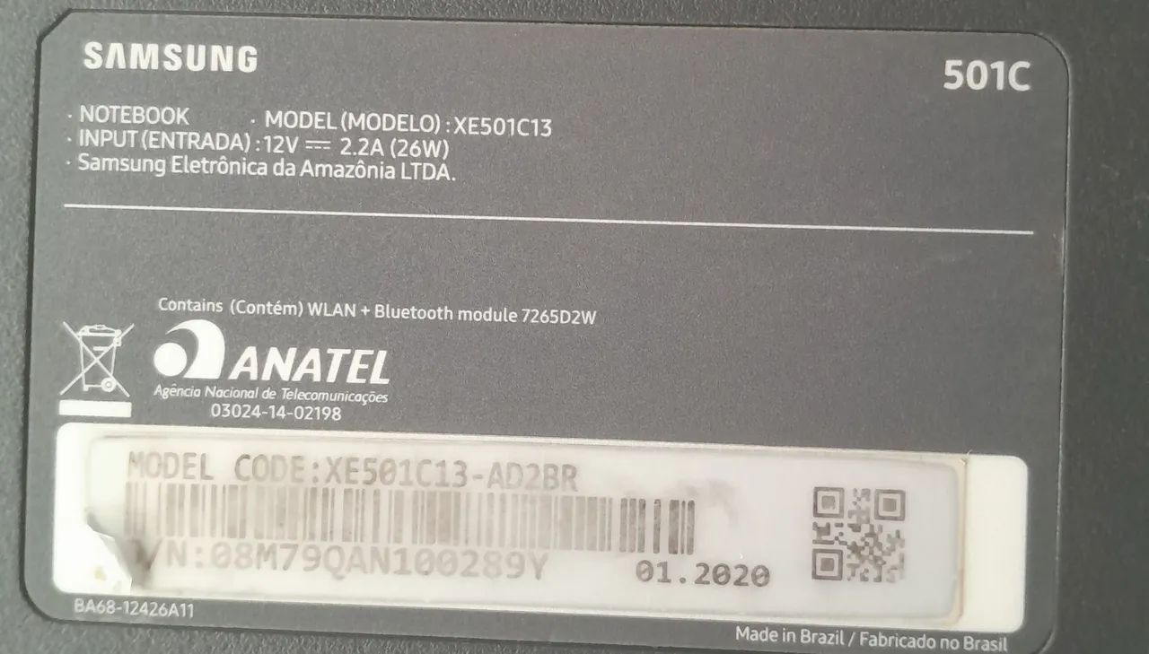VENDO NOTEBOOK SAMSUNG CHROMEBOOK 501C - CONSERVADO! - Foto 4