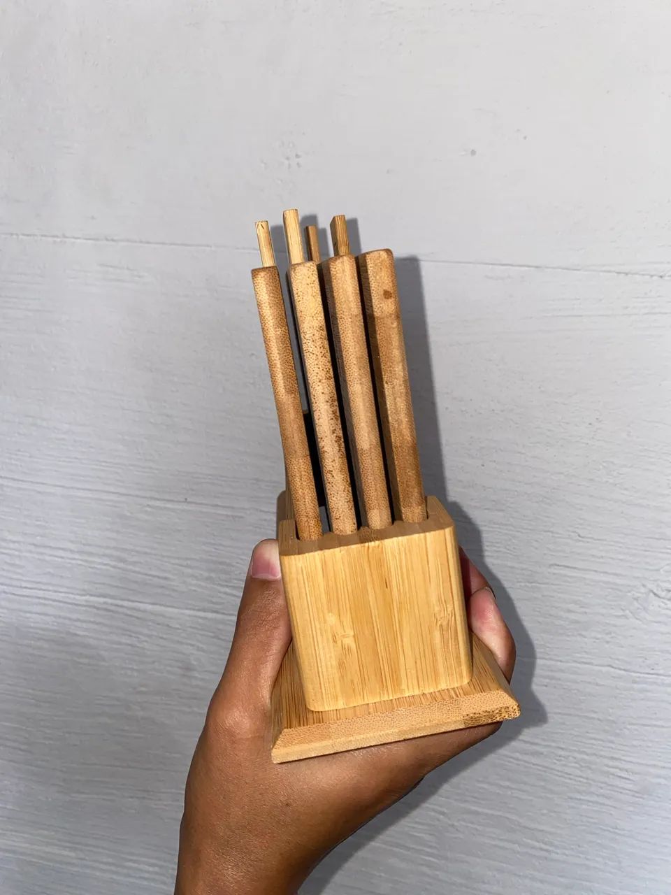 Tábua de corte de bambu conjunto  - Foto 2