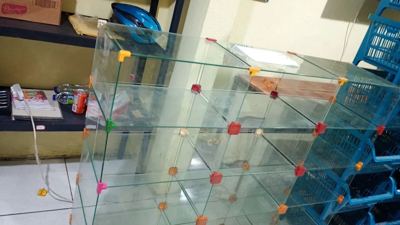 Balcão de vidro 24 cesta de armazenamento  - Foto 4