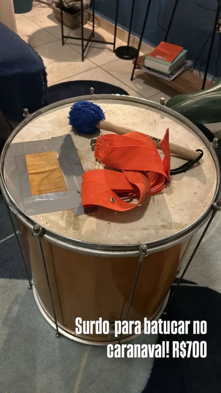 Surdo 18" Madeira - Percussão para Carnaval/Batucada - Foto 2