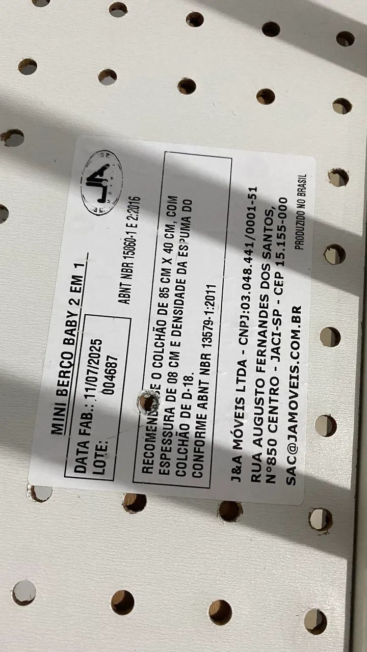 Mini Berço Infantil Novinho. Ele e 2 Em 1 $150 - Foto 5