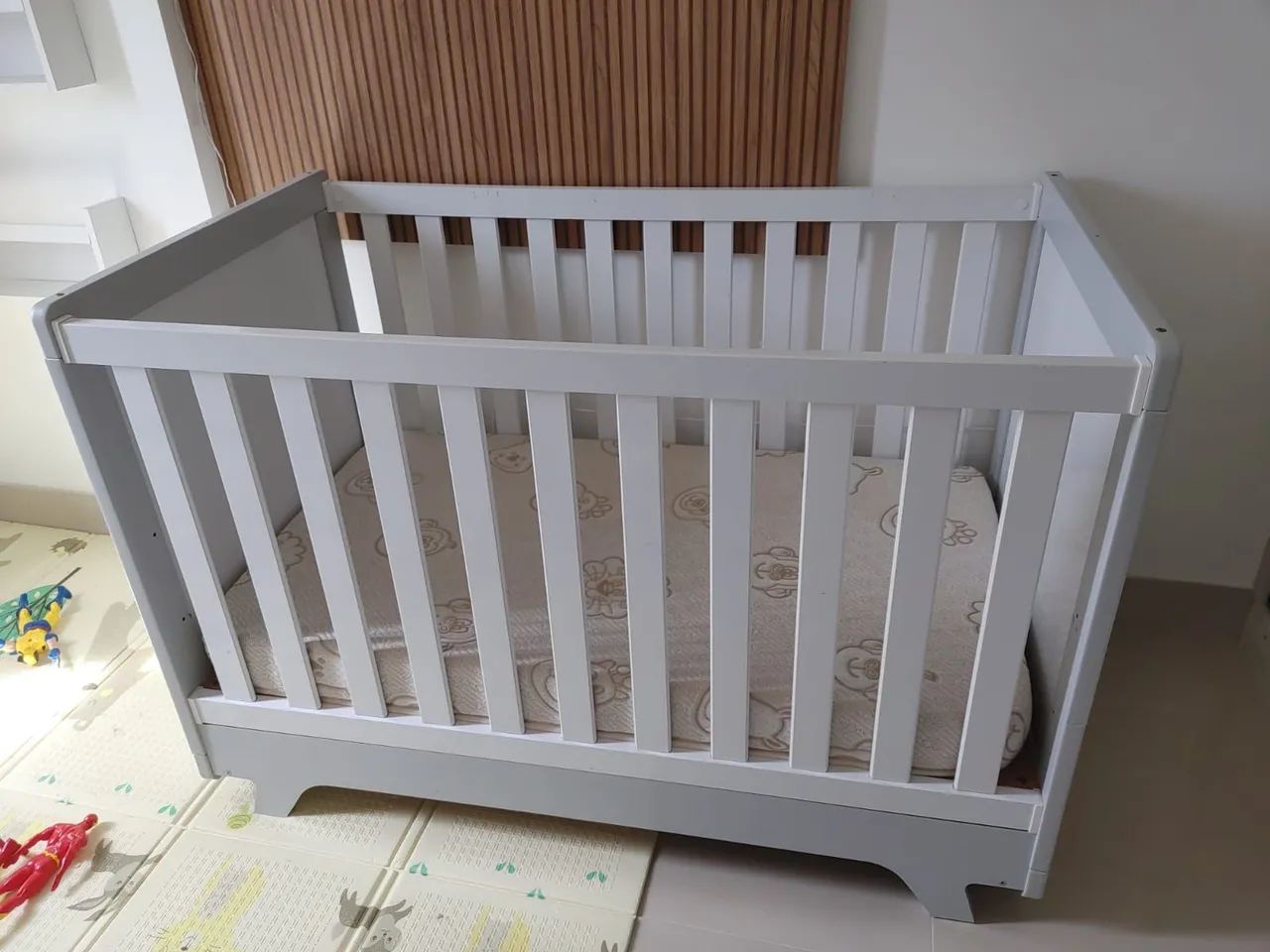 Berço Retrô Americano Peroba 2 em 1 (berço vira mini cama) - Foto 4