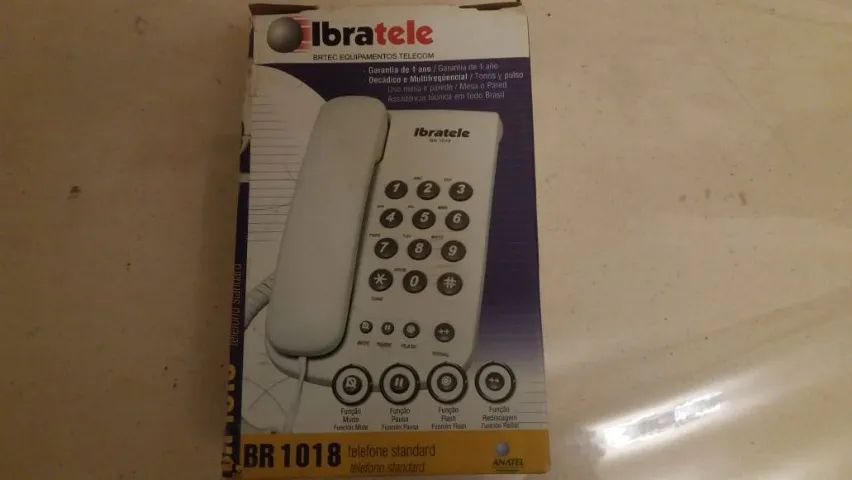 Telefone Fixo Ibratele - Modelo BR1018 - Com chave de bloqueio - Foto 5