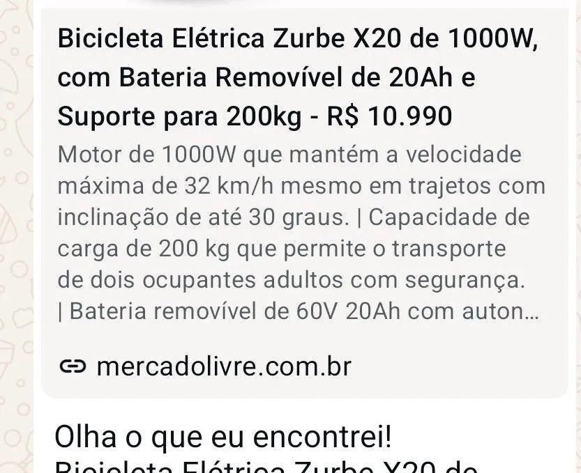 Bicicleta elétrica 