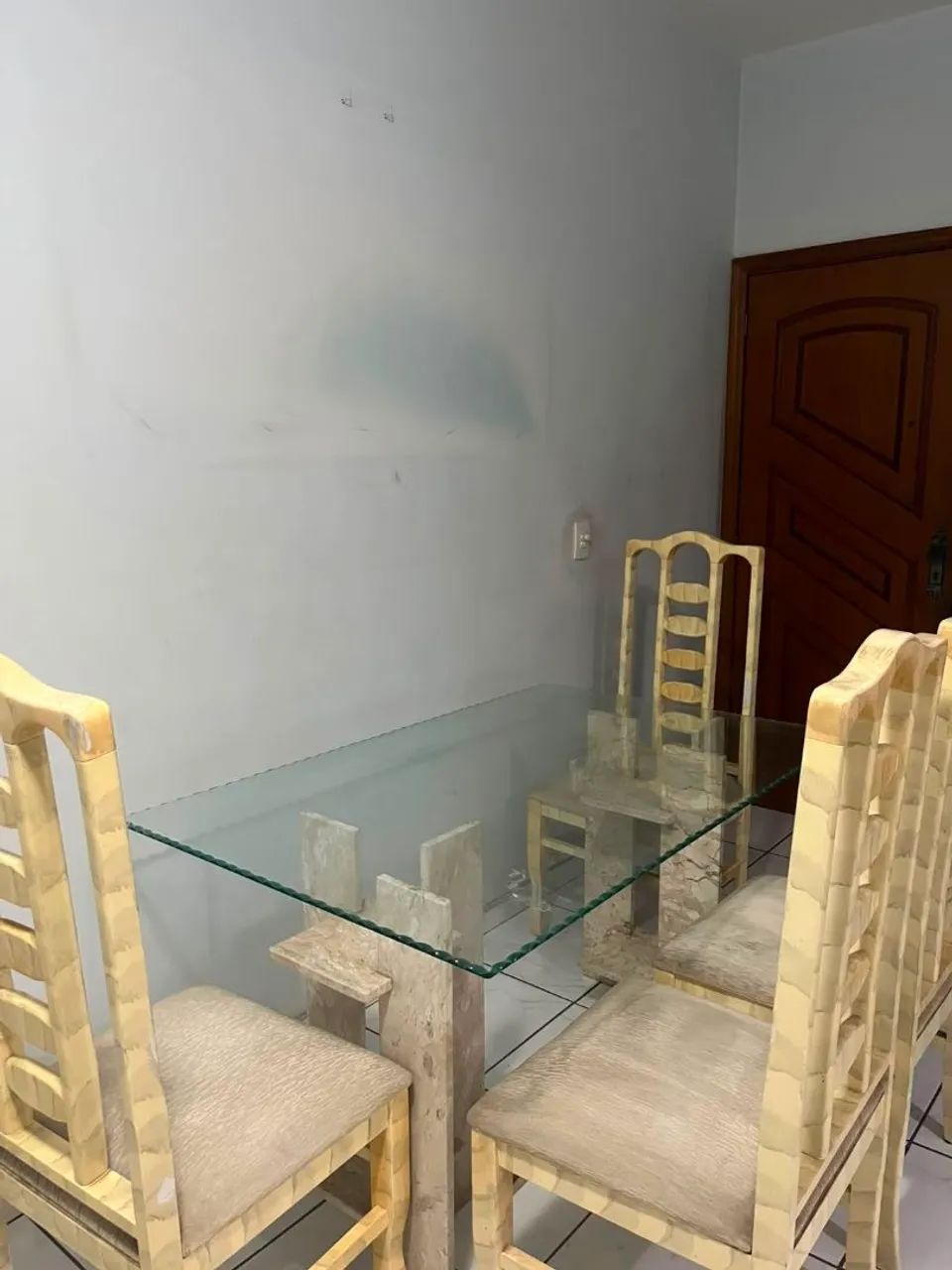 Mesa em vidro de Marmore - Foto 2