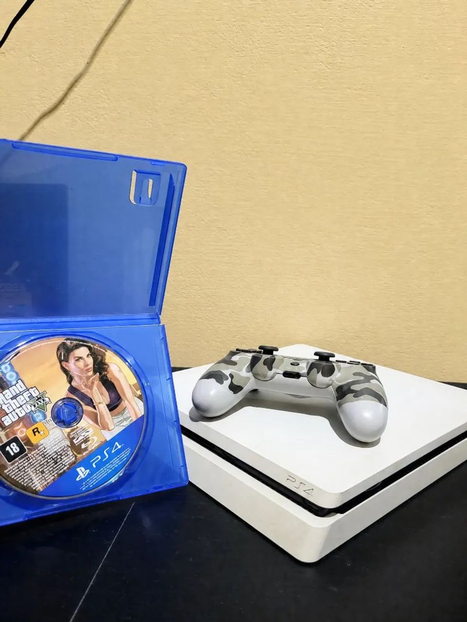 PS4 BRANCO - TODO ORIGINAL  - Foto 4