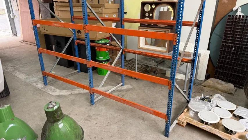 Prateleira Porta Palete Mini Porta Palete Logística Produção Almoxarifado Comércio Loja