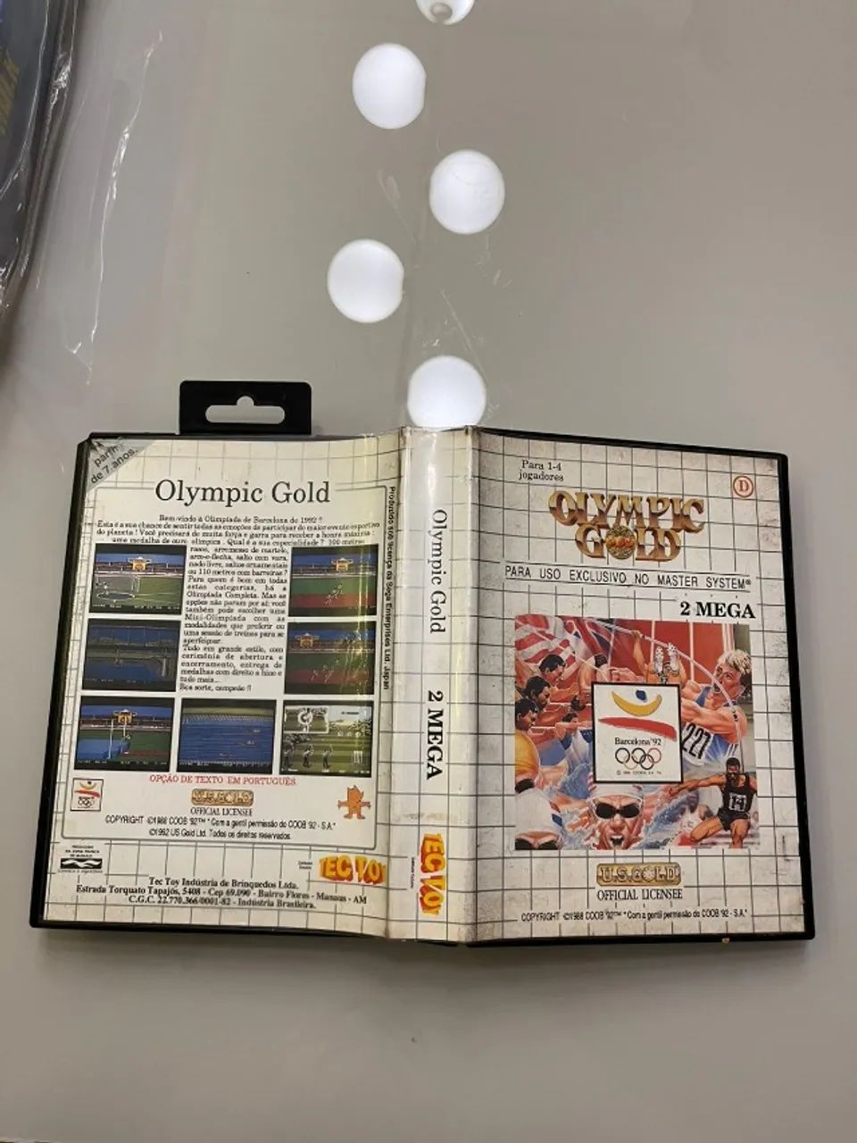 cartucho olympic gold master system