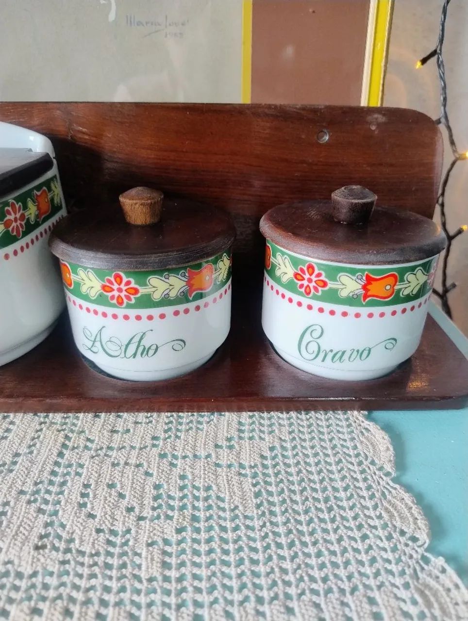 Conjunto porta temperos Schmidt antigo  - Foto 2