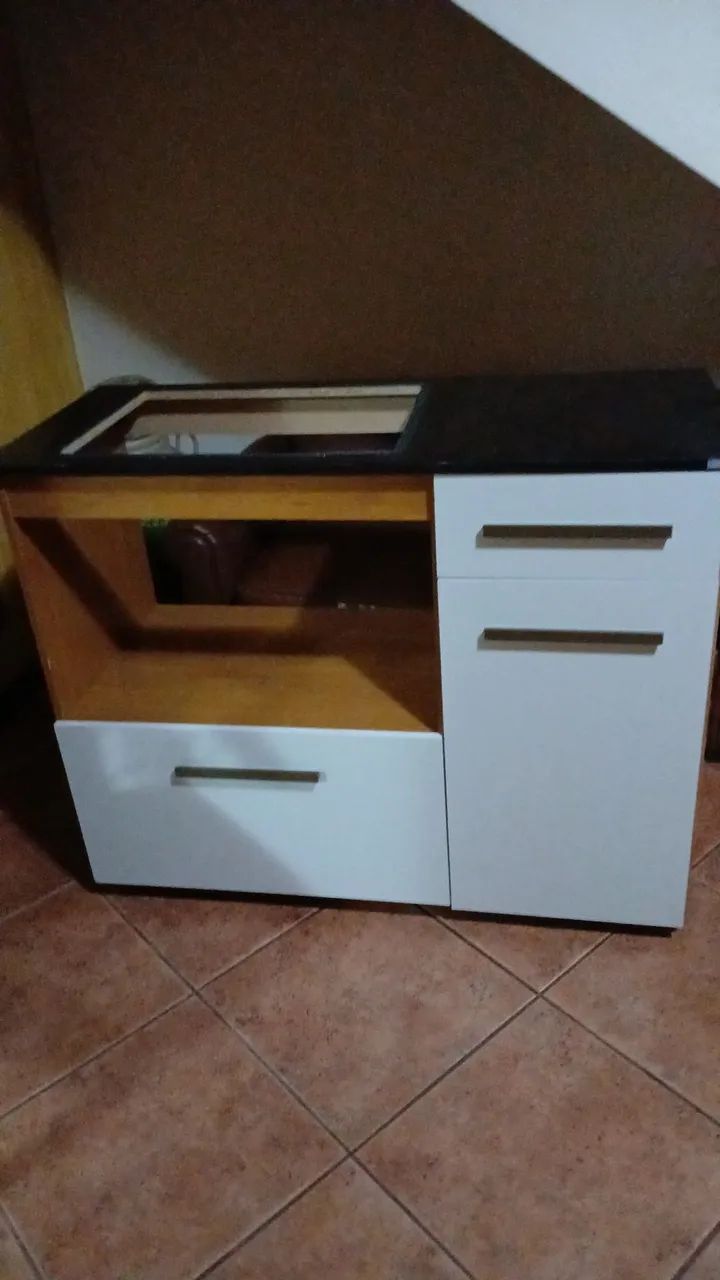 Armário balcão cooktop