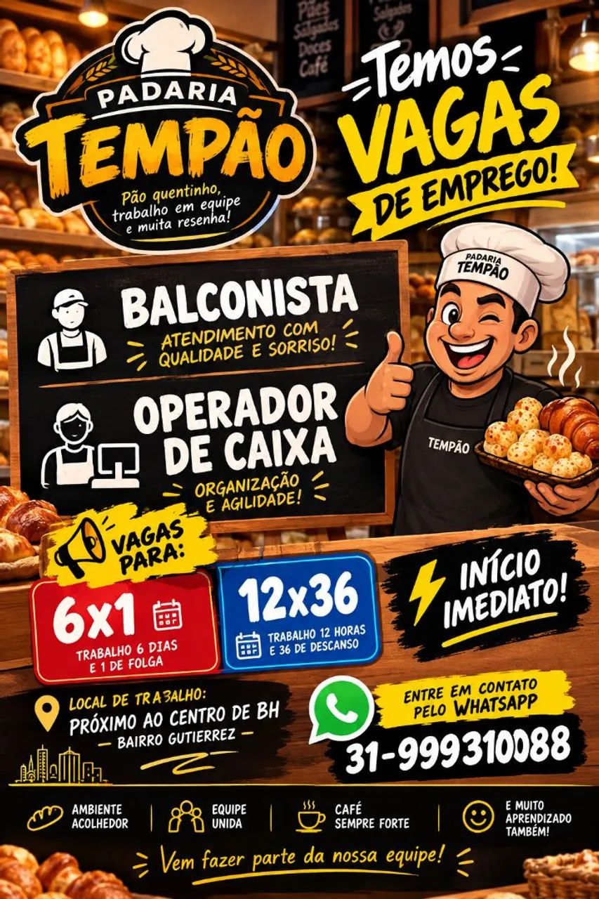BALCONISTA E OPERADOR (a) DE CAIXA 