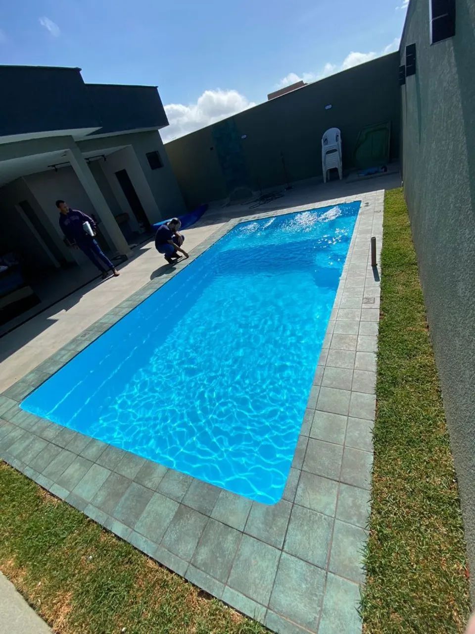 Piscina de 6,25x3,30x1,40 com praia para Brasília 