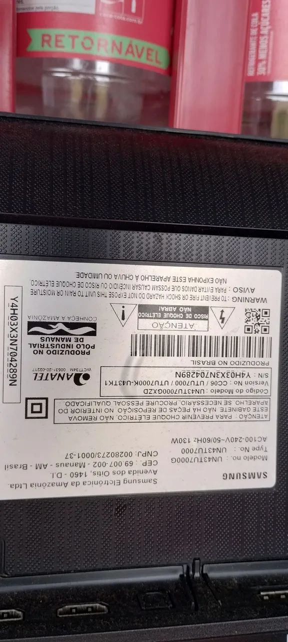 TV 43 polegadas Samsung quebrou a tela sou de Guadalupe quero r$ 100 - Foto 3